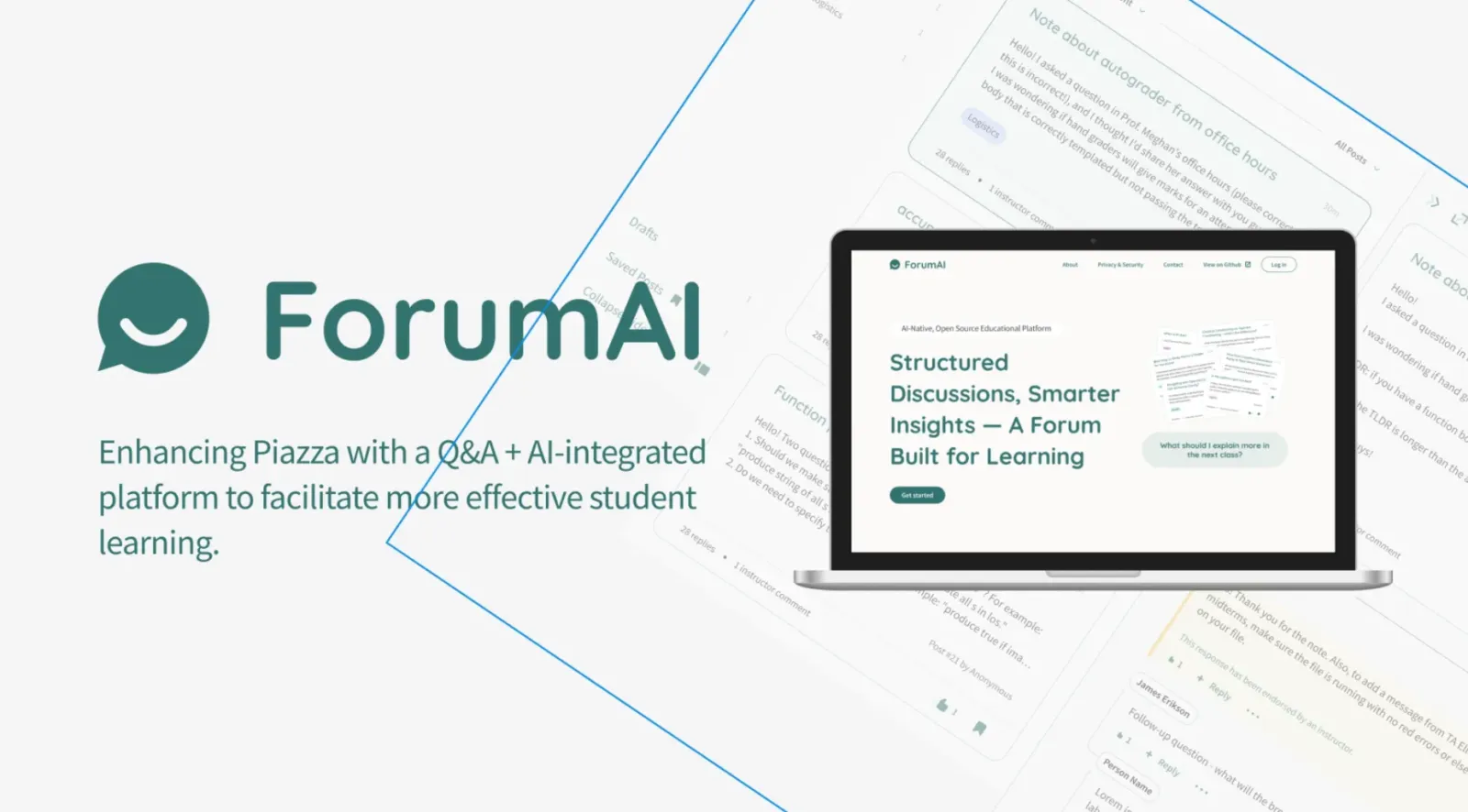 Screenshot of the ForumAI project